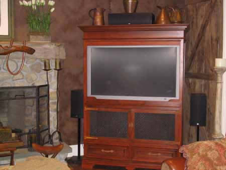 T.V. Cabinet. Muttontown, NY.
